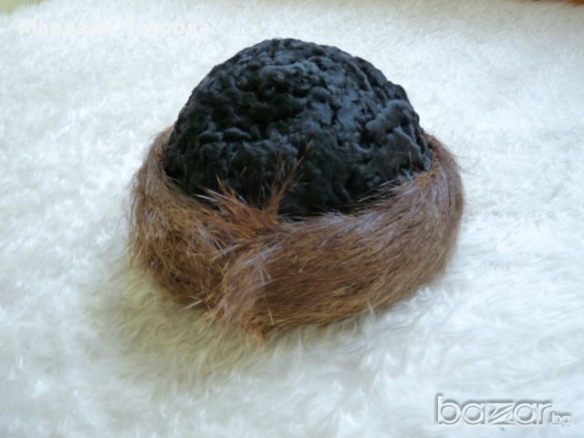 Шапка от астраган и нутрия /естествен косъм/