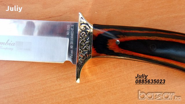 Ловен нож с фиксирано острие COLUMBIA G35, снимка 5 - Ножове - 10454559