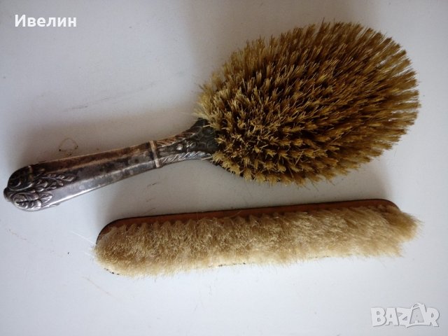 стар посребрен комплект четки арт деко, снимка 4 - Антикварни и старинни предмети - 21769504