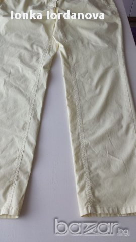 Панталон фин жълт цвят, размер 32, снимка 1 - Панталони - 18056891