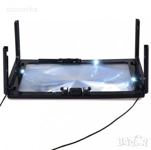 3х Настолна лупа голяма с LED осветление , снимка 7 - Други - 23028157