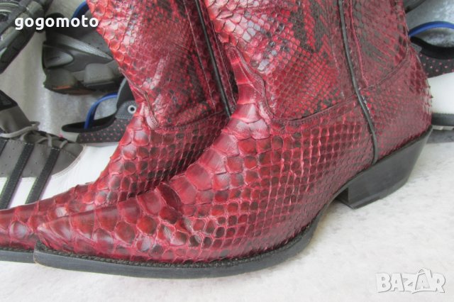 ПРОДАДЕН КАТО НОВИ RODEO Cowboy Western Renegade Boots 100% висококачествена естествена ЗМИЙСКА кожа, снимка 1