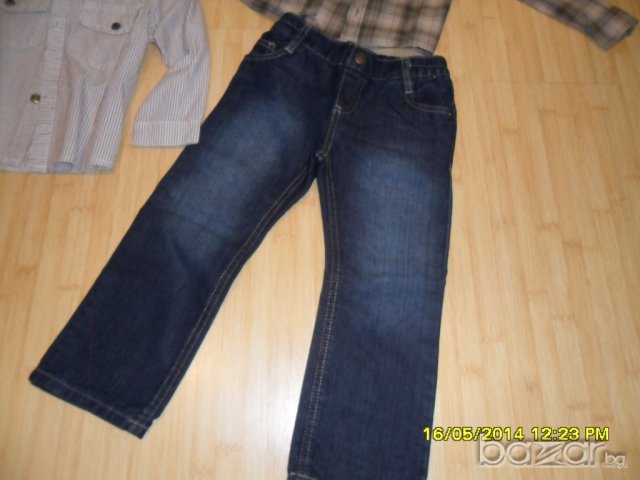 Нови дънки с риза , снимка 4 - Детски панталони и дънки - 7912684
