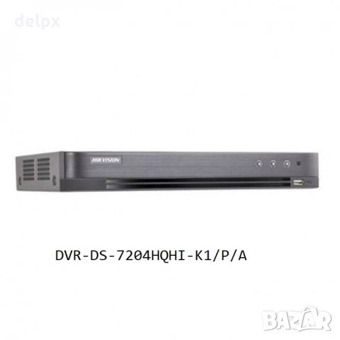 Записващо устройство DVR-DS-7204HQHI-K1/P/A за 4 камери 100/25 кадъра LAN POC