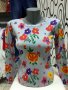 Дамска блуза два цвята, снимка 1 - Блузи с дълъг ръкав и пуловери - 16456923