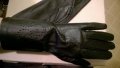 черни дамски ръкавици естествена кожа, снимка 1 - Шапки - 20355462