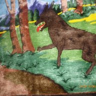 Фъкан килим  "Вълкът и червената шапчица", снимка 2 - Килими - 18537928