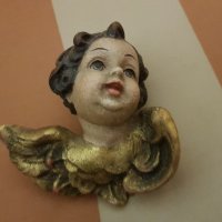Стара барокова статуйка от дърво ангелче., снимка 4 - Антикварни и старинни предмети - 22028357