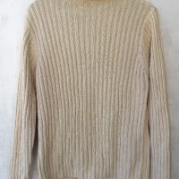 C&A мъжка бежова жилетка пуловер поло яка, снимка 6 - Пуловери - 13029591