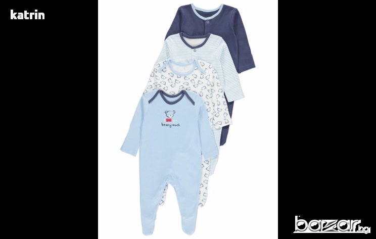 Нови гащеризончета/пижамки от George-3-6м, снимка 1