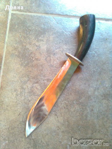 № 6 Ловен нож с рог, снимка 1