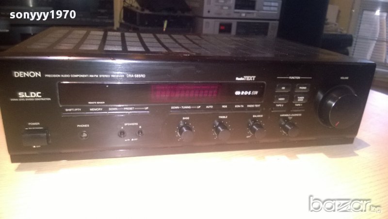 denon dra-585rd-stereo receiver-190watts-made in germany-внос швеицария, снимка 1