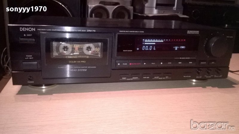 ПОРЪЧАН-Denon drm-710 deck 3 head/hx pro/fine bias/3 motor, снимка 1