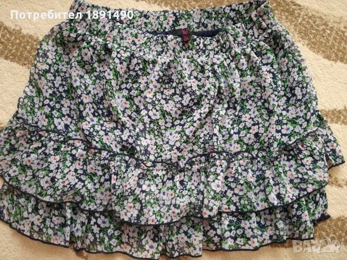 Фина копринена пола с подплата, снимка 1