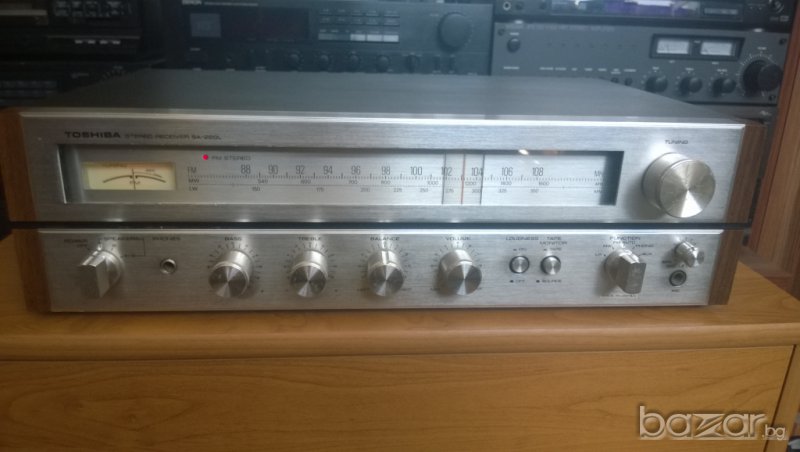 toshiba sa-220l stereo receiver-made in japan-ретро ресивър, снимка 1