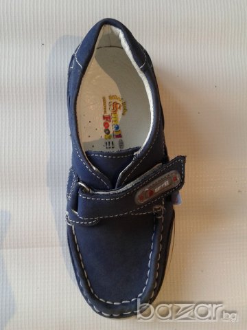 Детски обувки за момче от естествена кожа, ортопедични с лепенка, снимка 6 - Детски маратонки - 9667291