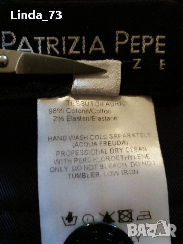 Дам.пола-"Patrizia Pepe"-/памук+ликра/,цвят-тъм.синя. Закупена от Италия., снимка 8 - Поли - 21926679