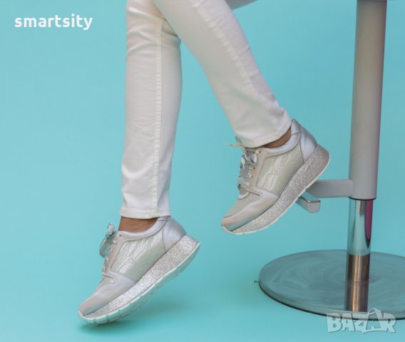 Дамски спортни обувки с вградена платформа, снимка 5 - Кецове - 24666788