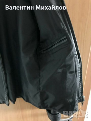Дамско черно кожено яке, снимка 16 - Якета - 22582073