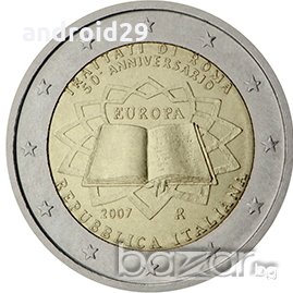 2 Евро монети (възпоменателни) емитирани 2007г (50 години от Подписването на Римският договор), снимка 12 - Нумизматика и бонистика - 16924227