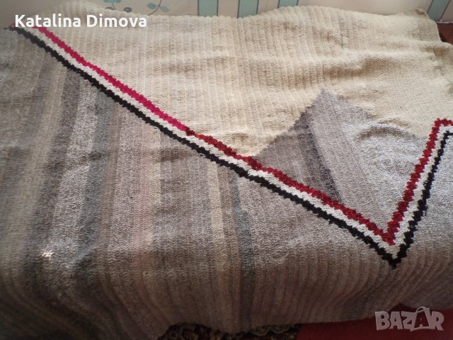 Одеяло, ръчно плетено, 100% вълна, снимка 1 - Олекотени завивки и одеяла - 23504096