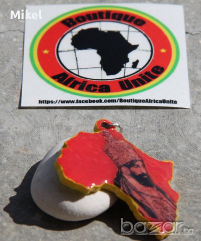 Africa Medallion Медальон Африка : Emperor King Haile Selassie, снимка 2 - Колиета, медальони, синджири - 12136000