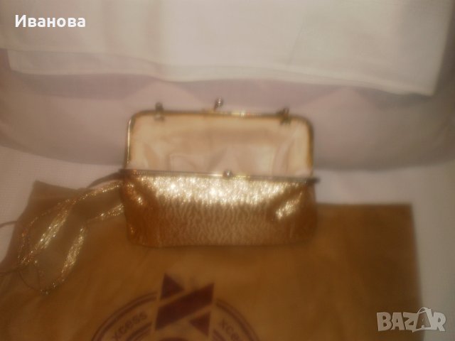 Две красиви ретро чанти - ест. кожа и "златна", снимка 9 - Чанти - 25176693