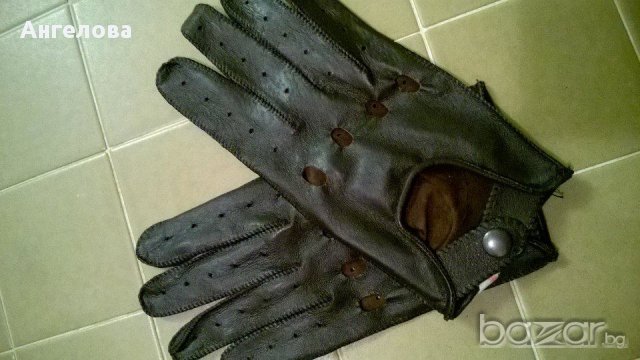 Ръкавици за шофиране естествена кожа , снимка 4 - Шапки - 12371713