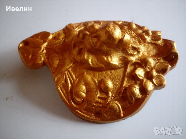 стара апликация-лъвска глава, снимка 2 - Антикварни и старинни предмети - 21499051