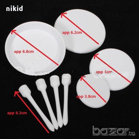 пирон пирони пластмасови 4 бр. за декор украса кексчета мъфини рози, снимка 3 - Други - 9443357