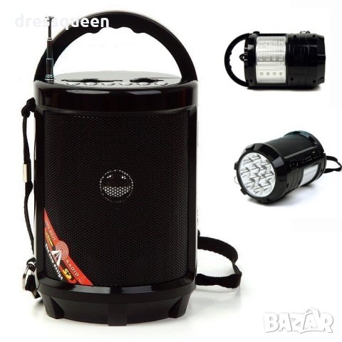 603 Портативно радио с USB флашка фенерче и акумолаторна батерия, снимка 2 - Слушалки и портативни колонки - 23527351