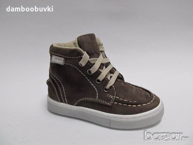 Детски боти от естествена кожа TODOR кафяво 20/25, снимка 1