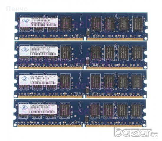 РАМ памет за INTEL процесор 4 GB 2 X 2GB DDR2 800MHz PC Desktop Dimm RAM PC2-6400U