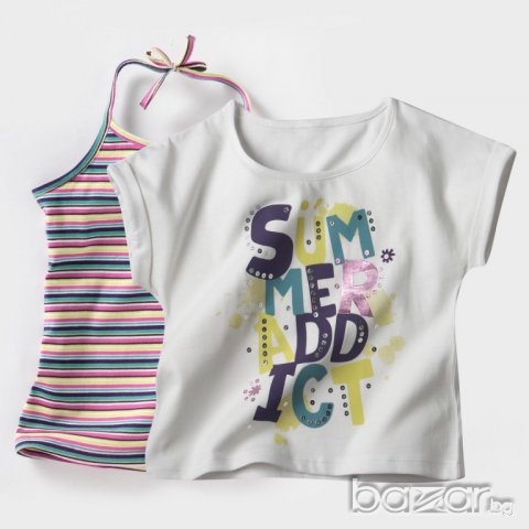 Комплект тениска и потниче Kihawo- внос от Франция, снимка 2 - Детски комплекти - 6810924