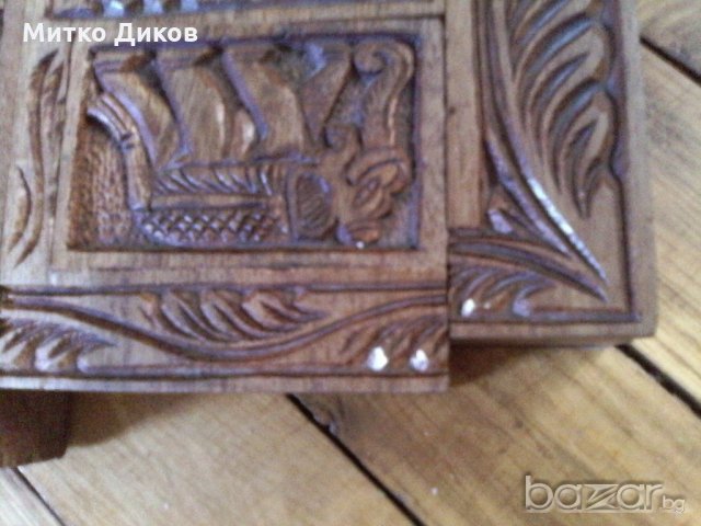 Дърворезба с две лица, снимка 3 - Декорация за дома - 18984977