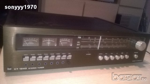 dual ct1240 stereo tuner-made in germany-внос швеицария, снимка 9 - Ресийвъри, усилватели, смесителни пултове - 16192485