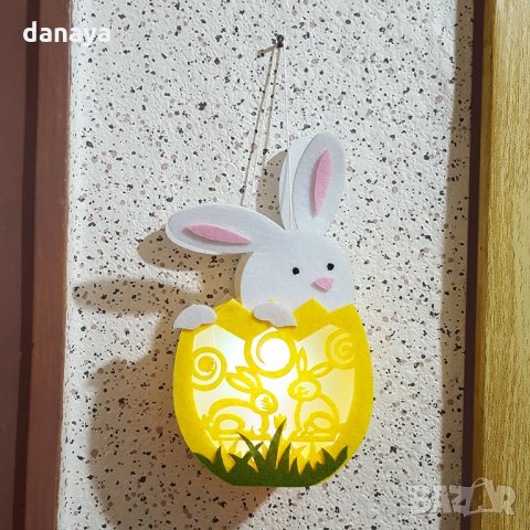 Светещо великденско зайче украса за Великден, снимка 3 - Декорация за дома - 24762085