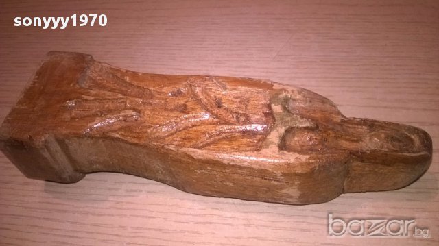 Фигура-дърворезба 17/5/4см-внос швеицария, снимка 6 - Антикварни и старинни предмети - 16379395