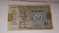 USA $ 1 Dollar Military Payment Certificates serial 472, снимка 1 - Нумизматика и бонистика - 20226846