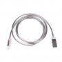 Нов метален кабел за iPhone 5/6/7/8..., снимка 1 - USB кабели - 25844447