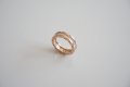 Сребърен пръстен, модел на BVLGARI с розова позлата, снимка 1 - Пръстени - 22516609