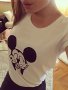 ХИТ! Дамски топ MICKEY MOUSE с FINGER принт! Поръчай тениска С Твоя Снимка или идея!, снимка 3