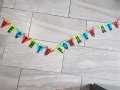 Картонен  надпис Честит рожден ден с Нинджаго Лего, снимка 1 - Декорация за дома - 18020047