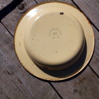 Емайлирана паница,чиния, снимка 5 - Антикварни и старинни предмети - 19566855