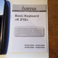 Kлавиатура HP Hama k212, снимка 4 - Компютърна периферия - 21002910