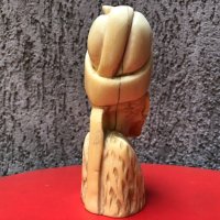 Слонова кост /бюст на африкански жрец, снимка 4 - Антикварни и старинни предмети - 13709155