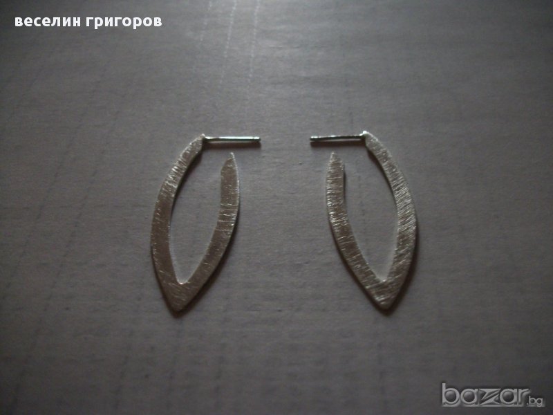 сребърни обеци, снимка 1