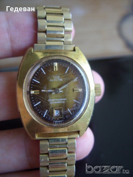 Рядък Glycine compressor automatic ETA 2678 (Eterna 12678), снимка 1