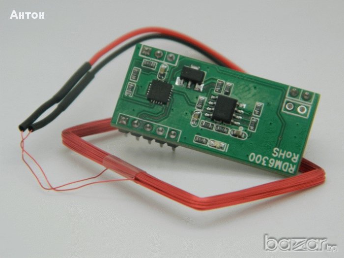 125kHz RFID access card reader TTL RS232 board PCB платка на четец карти рфид, снимка 1