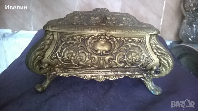 стара барокова кутия за бижута, снимка 1